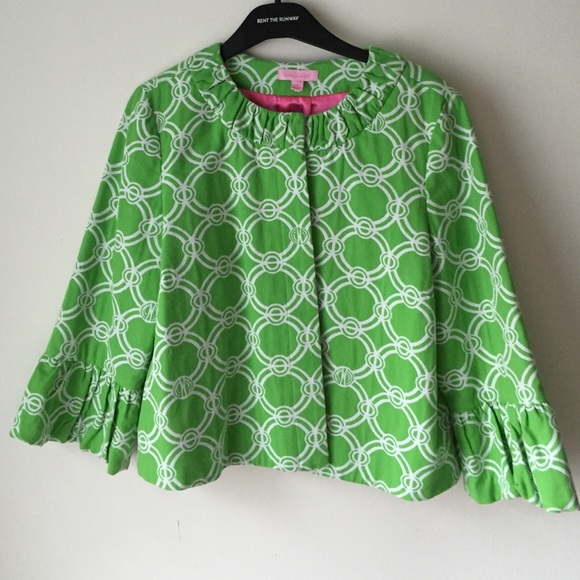 NWOT Lilly Green Jacket - Picture 1 of 4