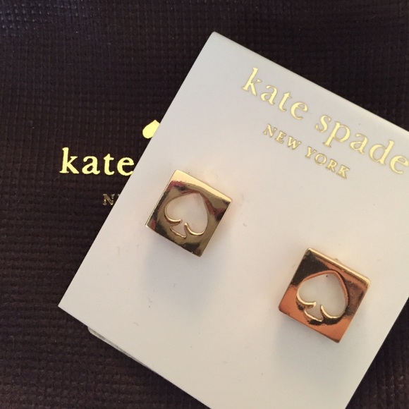 NWT Kate Spade Gold Hole Punch Earrings