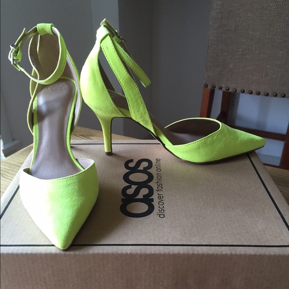 ASOS Shoes - Asos Chartreuse heels