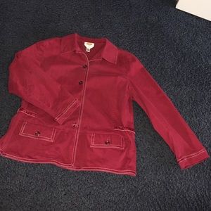 Talbots red/maroon jacket size 14w