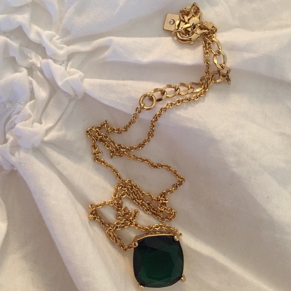 NWOT Kate Spade Dark Green Necklace