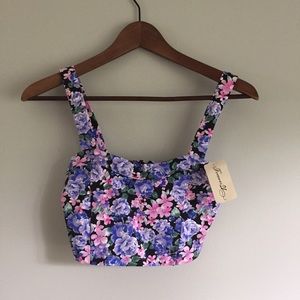 Floral crop top