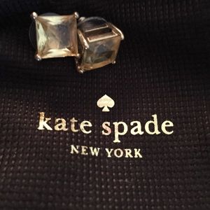 EUC Kate Spade Yellow and Gold Square Earrings