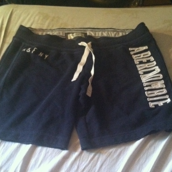 Navy blue and white shorts