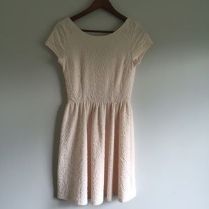 Cream A-line Dress