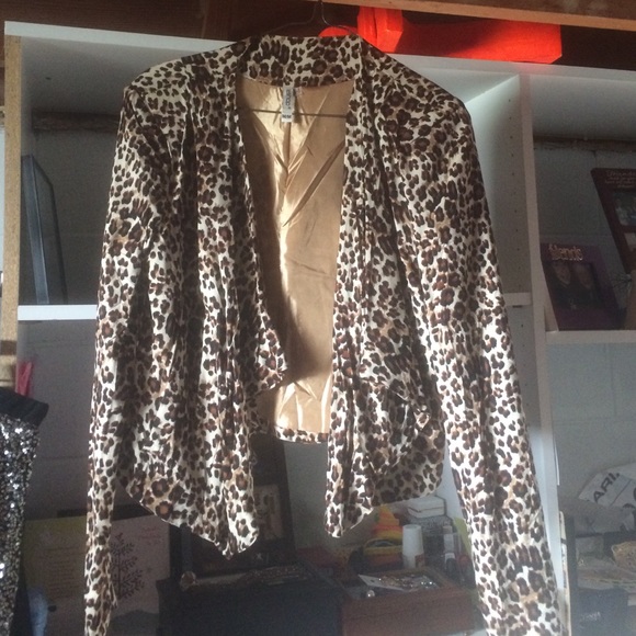 Cheetah blazer