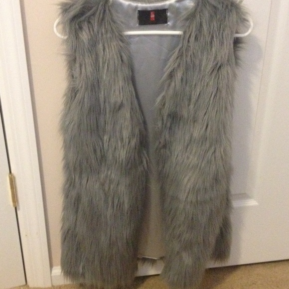 Faux fur vest