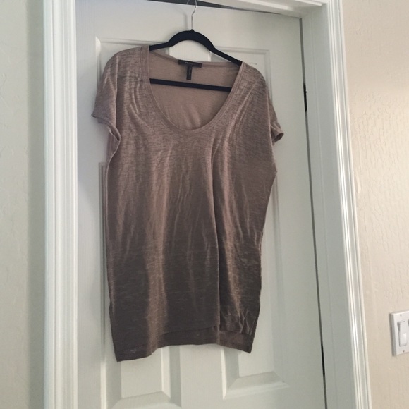 Oversized burnout tunic