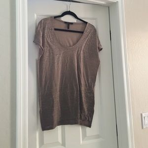 Oversized burnout tunic