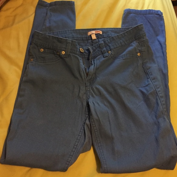 Soft baby blue skinny jeans
