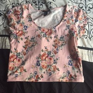 Floral crop top
