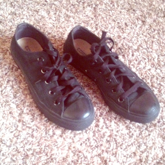 Gently uses black chucks