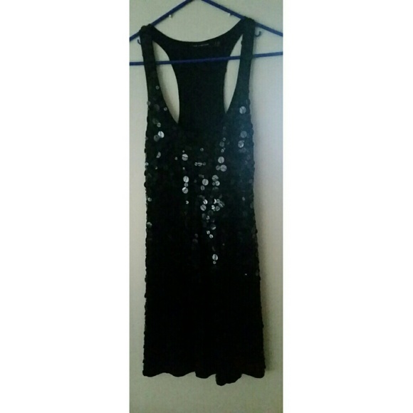 Jersey knit sequin dress