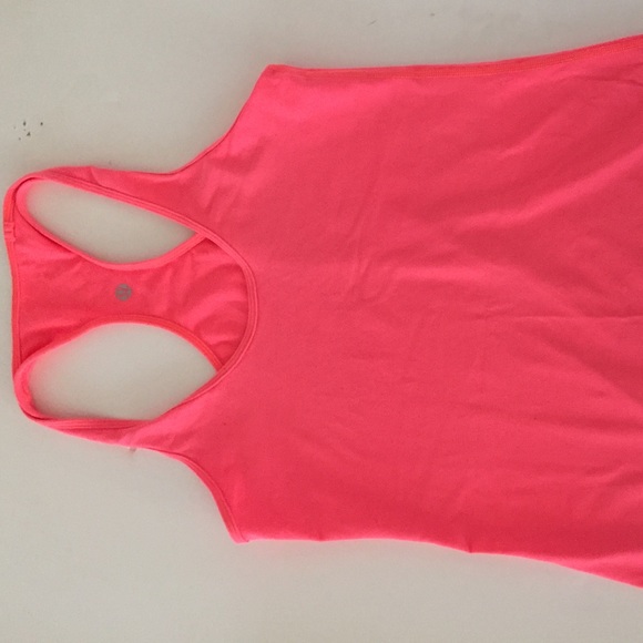 Lululemon Neon Orange Racerback Tank 8