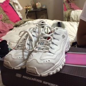 White Skechers Sport