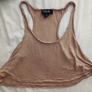 Nude crop top