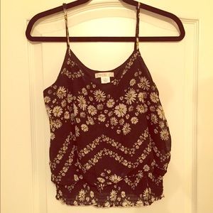 Black floral tank top!