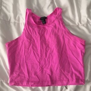 Hot pink crop top