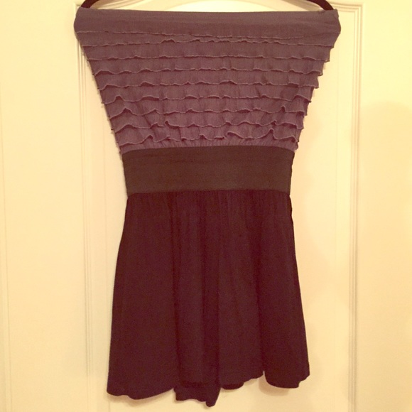Gray and Black romper!
