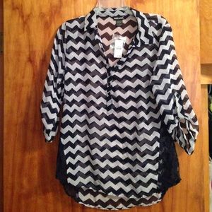 Wet Seal Chevron Top