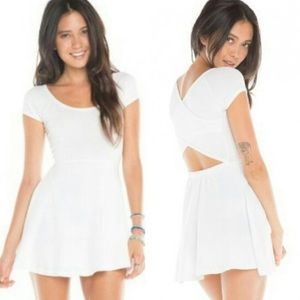 Brandy Melville white wrap dress