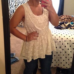 Lace tank top