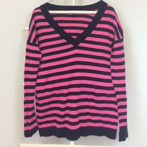 Gap Striped V-Neck Sweater