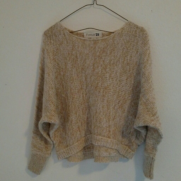 Gold and cream sweater