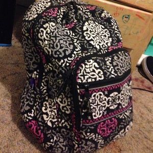 Vera Bradley backpack and lanyard