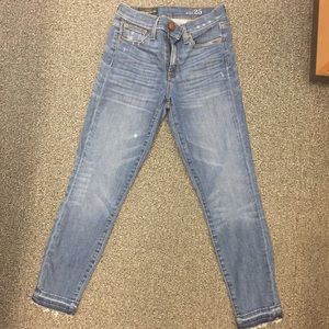 J. CREW HIGH RISE CROP SKINNY JEANS - 25 - NWT