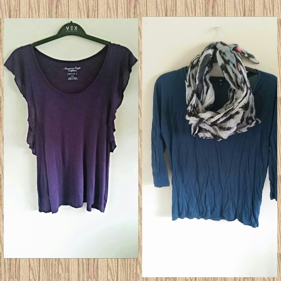 💥SALE!💥Purple frill sleeve top and Dark teal top