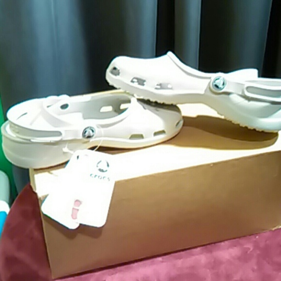 crocs Other - Crocs pearl white Mary Jane size 5 kids new with t