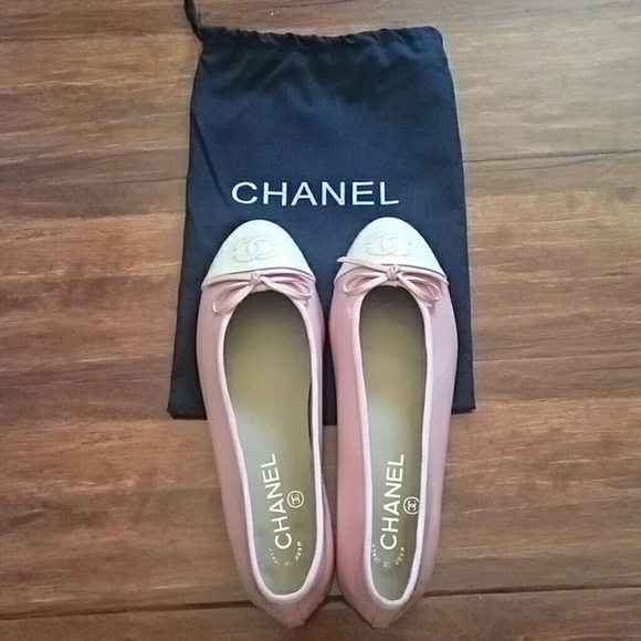 Chanel Ballerinas Flats Pink/White
