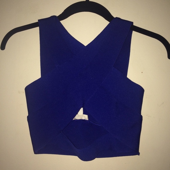 Cobalt blue crop top