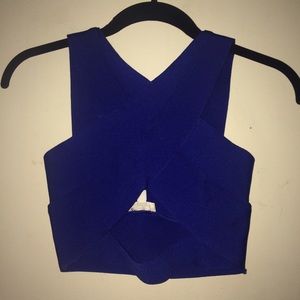 Cobalt blue crop top