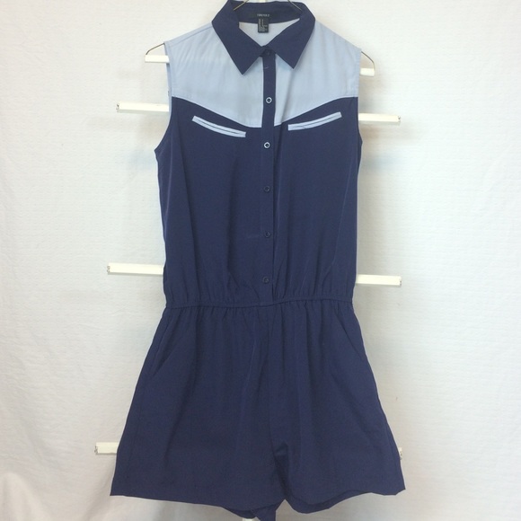 Navy Forever 21 Romper