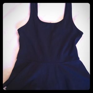Express Sleeveless Peplum Top