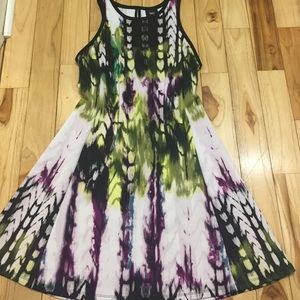 Multicolor skater dress