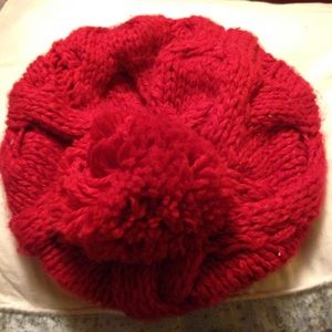 Knit oversized beanie with Pom Pom on top