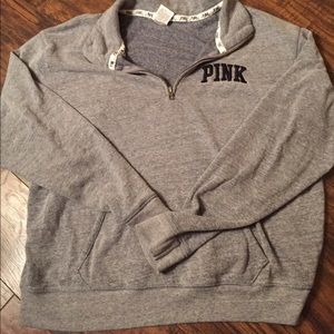 Victoria Secret Pink Half Zip Sweatshirt