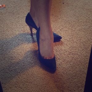 Steve Madden blue suede heels