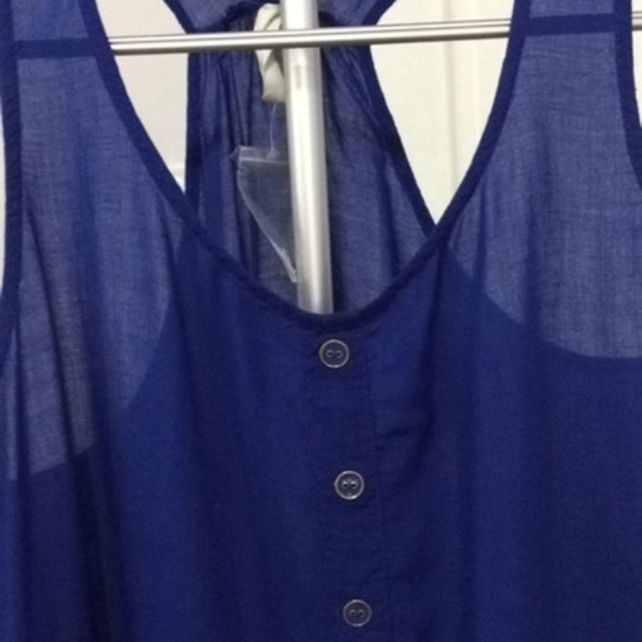 Royal blue tank - Picture 3 of 4