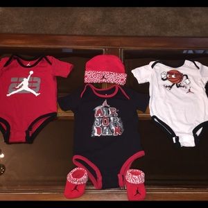 Baby boy Jordan onesie set
