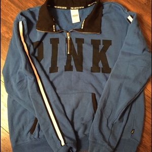 Pink Victoria Secret Half Zip Sweatshirt