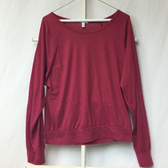 Delias Red Long Sleeved Comfy Shirt