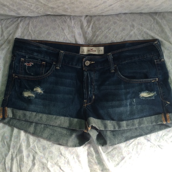 Distressed Hollister shorts