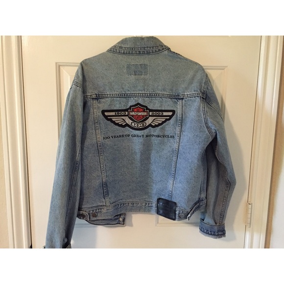 Harley Davidson Jean Jacket - Picture 2 of 4