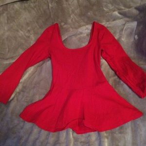 Red peplum