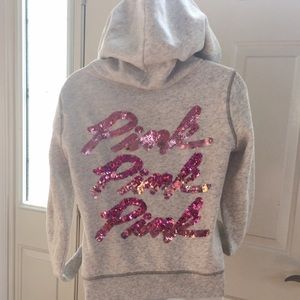 Victoria's Secret Pink Sequin Hoodie Small