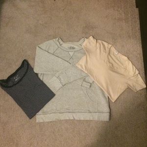 BUNDLE: tshirt, sweatshirt bundle